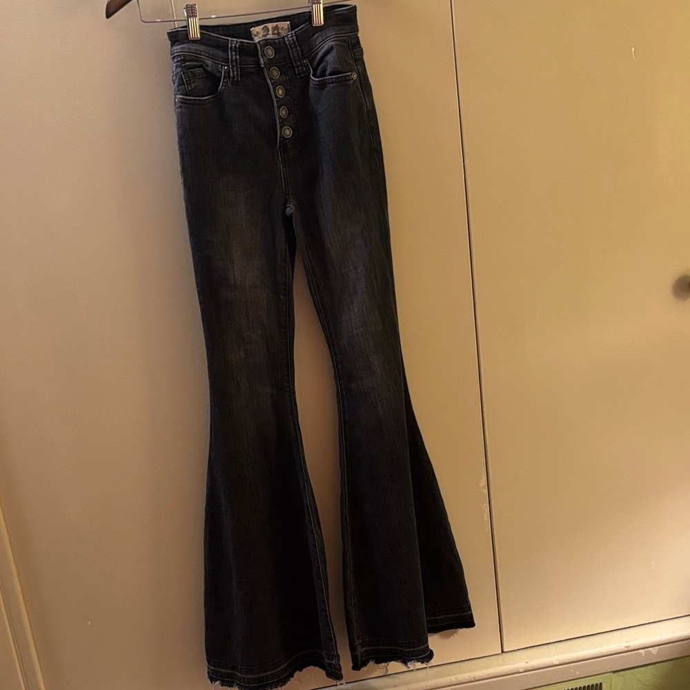 We The Free Black Flare Jeans